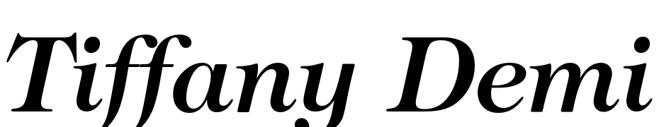 Tiffany Demi Italic BT Yazı tipi ücretsiz indir